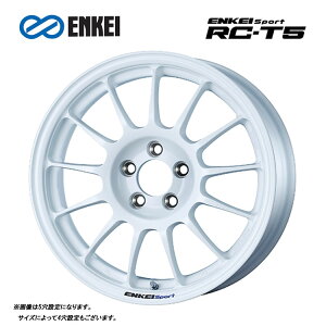 18�C���` 5H114.3 8J 8J+35 5�� �G���P�C�X�|�[�c RC-T5 �z�C�[�� (1�{/2�{/4�{) �z���C�g ENKEI ENKEI Sport RC-T5 �������� �G���P�C