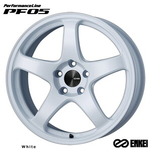 送料無料 エンケイ パフォーマンスライン ピーエフゼロゴ 8J-18 +45 5H-114.3 PerformanceLine PF05 (W) (18インチ) 5H114.3 8J+45 (1本/2本/4本)