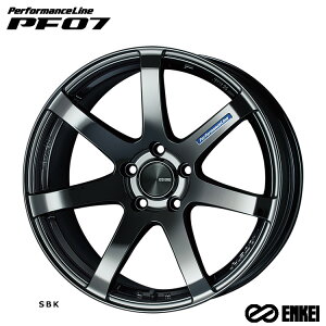 送料無料 エンケイ パフォーマンスライン ピーエフゼロナナ 7.5J-18 +48 5H-114.3 新品 ENKEI PerformanceLine PF07 (SBK) (18インチ) 5H114.3 7.5J+48 (1本/2本/4本)
