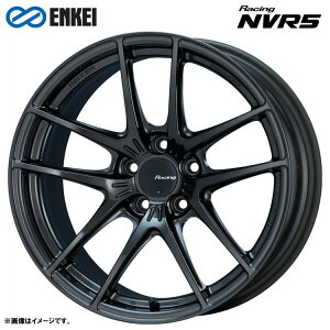 18�C���` 5H100 9.5J 9.5J+45 5�� ���[�V���ONVR5 �z�C�[�� (1�{/2�{/4�{) Graphite Metallic ENKEI Racing NVR5 �������� �G���P�C