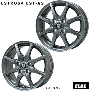 y10/24 20` }\ X^[gz Gx GXe[U EST-8S 6J-15 +43 5H-114.3 Vi ELBE ESTROSA EST-8S (DG) (15C`) 5H114.3 6J+43 (1{/2{/4{)