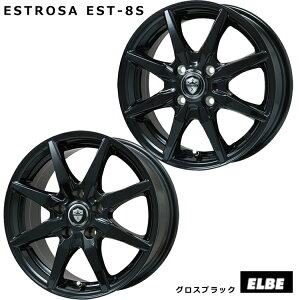 送料無料 エルベ エステローザ EST-8S 6.5J-16 +53 5H-114.3 新品 ELBE ESTROSA EST-8S (GB) (16インチ) 5H114.3 6.5J+53 (1本/2本/4本)