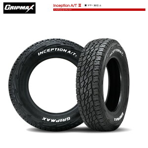 165/60R15 77T (1{/2{/4{) Obv}bNX T}[^C GRIPMAX INCEPTION A/T II M+S(RWL) CZvV G[eB[c[ (15C`)