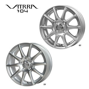 16�C���` 5H100 6.5J 6.5J+45 5�� �o�g�� 104 �z�C�[�� (1�{/2�{/4�{) �V���o�[ HEART VOICE VATRA104 �������� �n�[�g�{�C�X