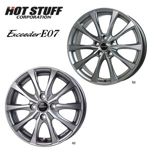  zbgX^bt GNV[_ E07 5.5J-14 +45 4H-100 Vi HOT STUFF Exceeder E07 (14C`) 4H100 5.5J+45 (1{/2{/4{)