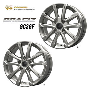 送料無料 コーセイ クレイシズ GC36F 6J-17 +40 4H-100 新品 KOSEI QRASIZ GC36F (17インチ) 4H100 6J+40 (1本/2本/4本)