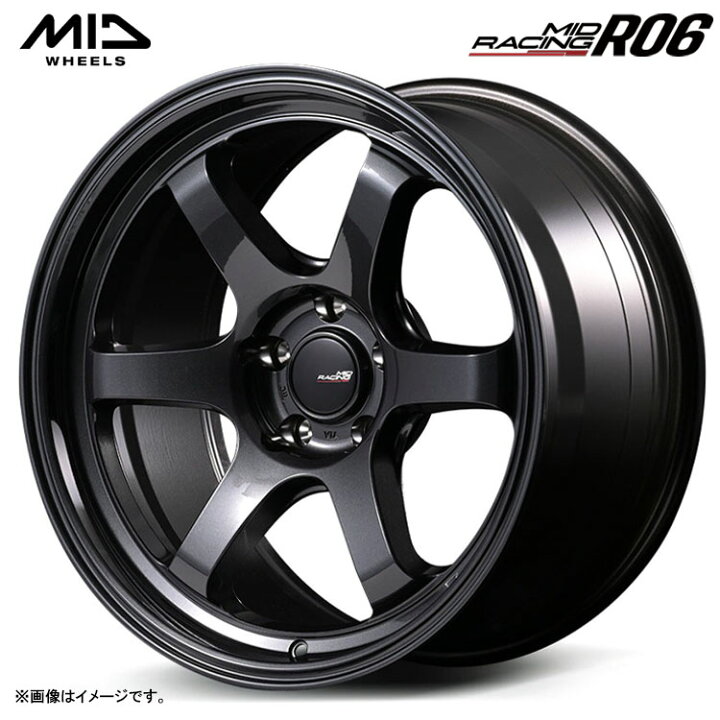 楽天市場】18インチ 5H114.3 9.5J 9.5J+0 5穴 MIDレーシング R06 