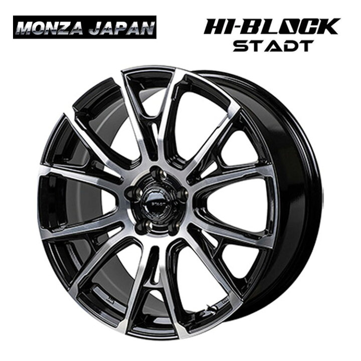 楽天市場】19インチ 5H114.3 8J 8J+45 5穴 ハイブロック シュタッド 