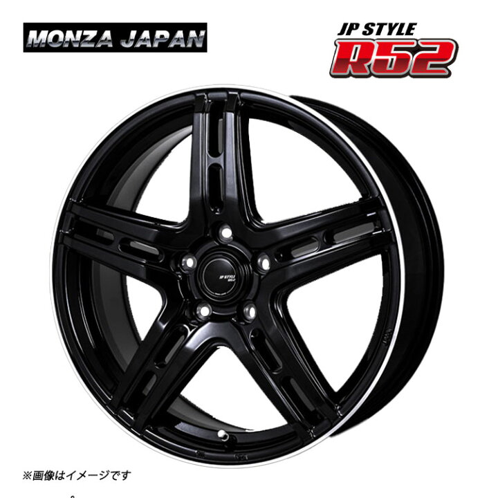 楽天市場】18インチ 5H114.3 7J 7J+48 5穴 ジェイピースタイル R52 