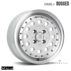 送料無料 エムエルジェイ エクストリーム ジェイ ラギット 5J-14 +42 4H-114.3 XTREME-J RUGGED WHP (14インチ) 4H114.3 5J+42 (1本/2本/4本)