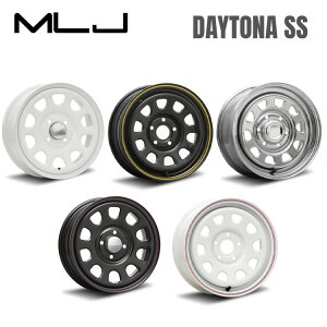 【10/24 20時〜 お買い物マラソン スタート】送料無料 MLJ デイトナSS 6J-15 +30 4H-100 MLJ DAYTONA SS (15インチ) 4H100 6J+30 (1本/2本/4本)