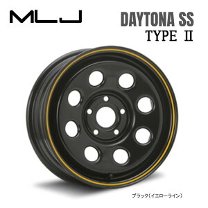 【10/24 20時〜 お買い物マラソン スタート】送料無料 MLJ デイトナSS タイプ2 6J-15 +30 5H-108 MLJ DAYTONA SS TYPE II (15インチ) 5H108 6J+30 (1本/2本/4本)