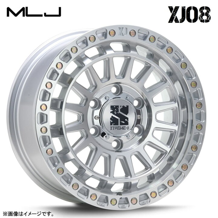 楽天市場】18インチ 6H139.7 8J 8J+50 6穴 エクストリームJ XJ08 