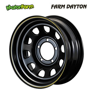 送料無料 モーターファーム FRAM DAYTONA 6J-16 -18 5H-139.7 新品 MOTOR FARM FRAM DAYTONA (BK/Y) (16インチ) 5H139.7 6J-18 (1本/2本/4本)