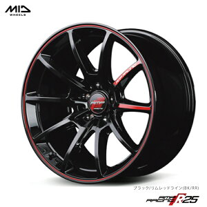  GACfB[ [VO A[Gs[ [VO R25 5J-15 +45 4H-100 Vi MID RACING R25(BK/RR) (15C`) 4H100 5J+45 (1{/2{/4{)