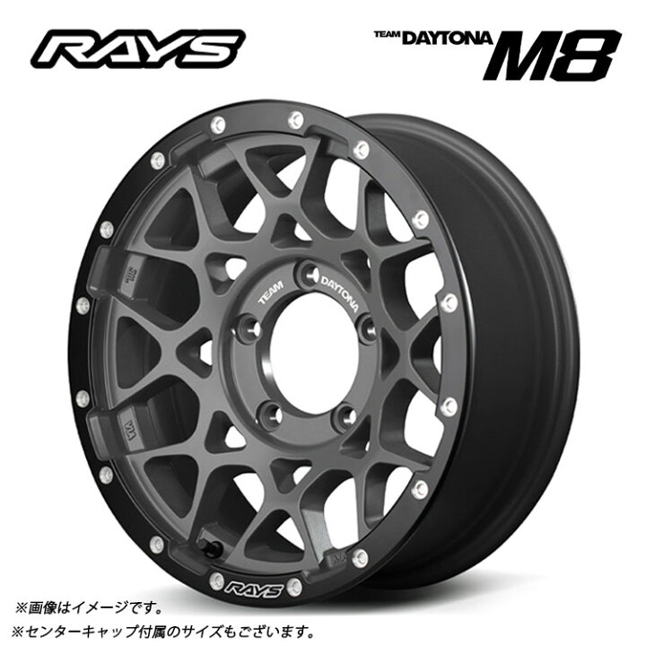 楽天市場】17インチ 6H139.7 8.5J 8.5J+10 6穴 チーム デイトナM8 