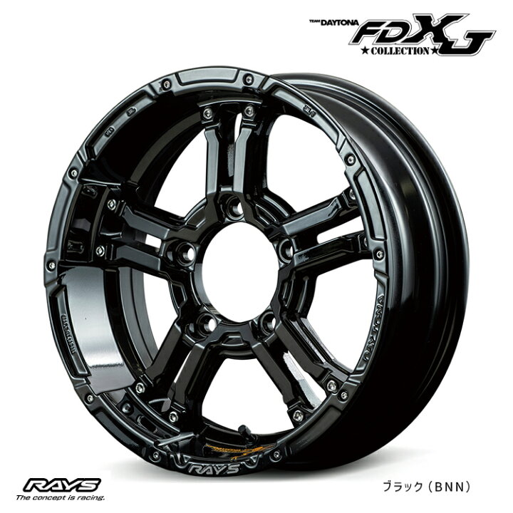 楽天市場】16インチ 5H139.7 5.5J 5.5J+0 5穴 チームデイトナ FDX-J 