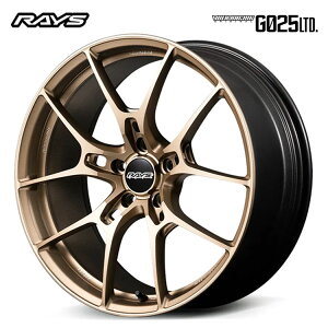 19�C���` 5H112 8J 8J+48 5�� �{���N���[�V���O G025 LTD �z�C�[�� (1�{/2�{/4�{) �}�b�g�S�[���h RAYS VOLK RACING G025 LTD �������� ���C�Y