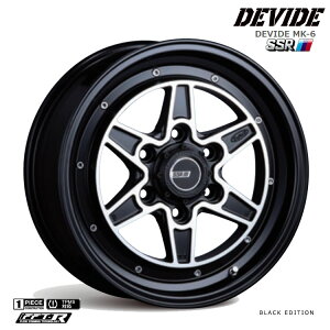  SSR fBoCh GP[VbNX 8J-18 +38 6H-139.7 Vi SSR DEVIDE MK-6 BLACK EDITION (18C`) 6H139.7 8J+38 (1{/2{/4{)