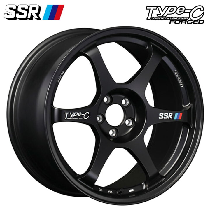 楽天市場】17インチ 5H100 7.5J 7.5J+44 5穴 タイプシーフォージド 