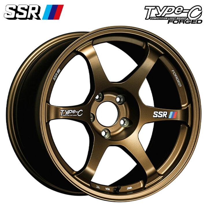 楽天市場】17インチ 5H100 9J 9J+38 5穴 タイプシーフォージド 