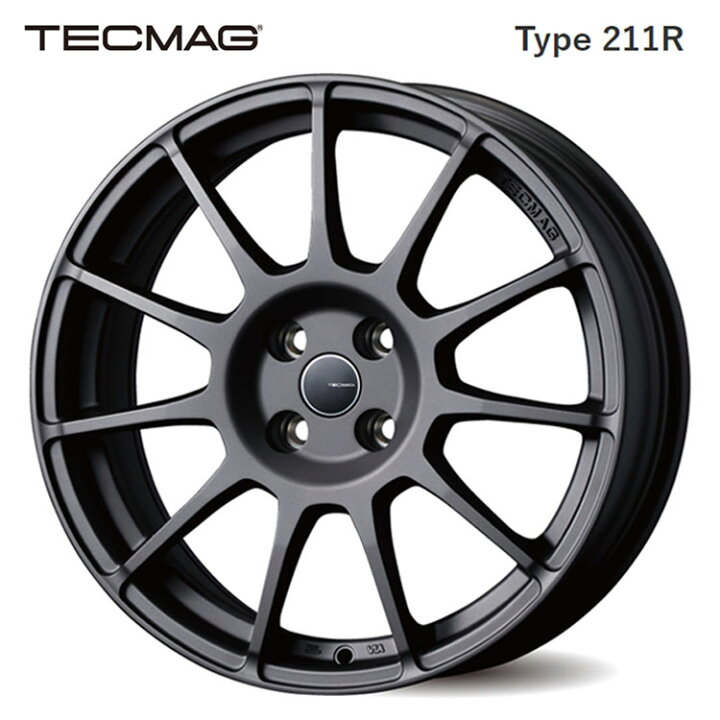 楽天市場】15インチ 4H98 6J 6J+38 4穴 テクマグ Type 211R ホイール 