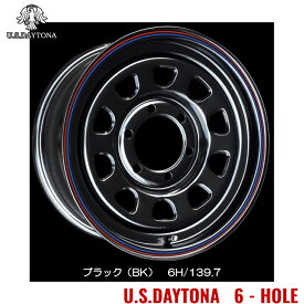 送料無料 トラストジャパン レッドライン U.S デイトナ 6.5J-15 +40 6H-139.7 RED LINE U.S.Daytona 6HOLE (15インチ) 6H139.7 6.5J+40【1本単品 新品】