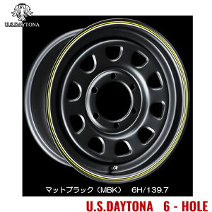 送料無料 トラストジャパン レッドライン U.S デイトナ 7J-16 +35 6H-139.7 Trust Japan RED LINE U.S.Daytona 6HOLE (16インチ) 6H139.7 7J+35 (1本/2本/4本)