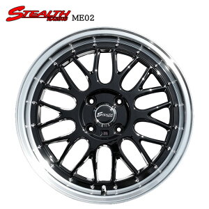 送料無料 トラストジャパン ステルスレーシング ME-02 5.5J-16 +43 4H-100 Trust Japan STEALTH RACING ME-02 (16インチ) 4H100 5.5J+43 (1本/2本/4本)