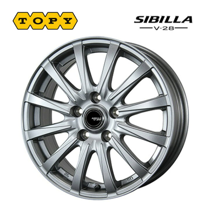 楽天市場】送料無料 トピー シビラ V-28 6J-16 +45 5H-114.3 SIBILLA V 