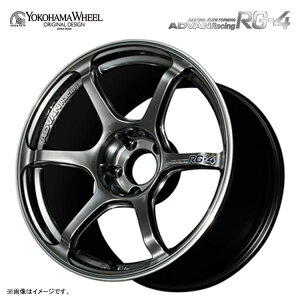 18�C���` 5H112 8.5J 8.5J+45 5�� �A�h�o�����[�V���ORG-4 �z�C�[�� (1�{/2�{/4�{) ���[�V���O�n�C�p�[�u���b�N�������O�iHBR�j YOKOHAMA WHEEL ADVAN Racing RG-4 for European Cars �������� ���R�n�}�z�C�[��