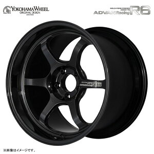 18�C���` 5H112 8.5J 8.5J+45 5�� �A�h�o�����[�V���O R6 �z�C�[�� (1�{/2�{/4�{) ���[�V���O�`�^�j�E���u���b�N�iTBK�j YOKOHAMA WHEEL ADVAN Racing R6 for European Cars �������� ���R�n�}�z�C�[��