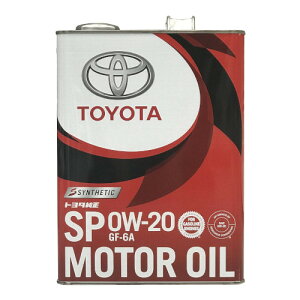 TOYOTA �����G���W���I�C�� SP 0W20 4L �i�ԁF08880-13205