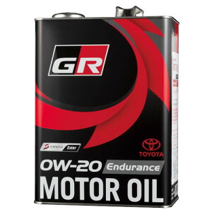 TOYOTA GAZOO Racing トヨタ純正 GR MOTOR OIL Endurance 0W-20 4L エンジンオイル 品番：08880-13505