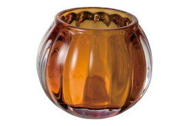 ペガサスキャンドル offti（オフティ） キャンドルグラス「スクワッシュ」（アンバー）品番：08517603