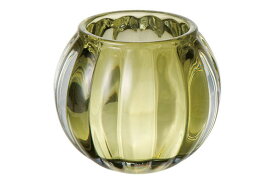 ペガサスキャンドル offti（オフティ） キャンドルグラス「スクワッシュ」（グリーン）品番：08517604