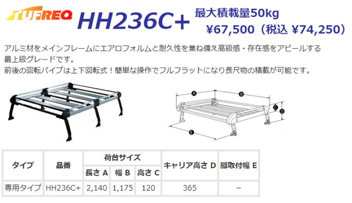 楽天市場】ルーフキャリア ハイゼットカーゴ ハイゼット S321V S331V 