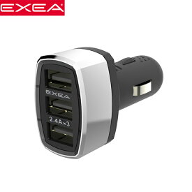 EXEA 星光産業 高機能USBポート3個搭載 12V車用 モニターUSBポート EM-156