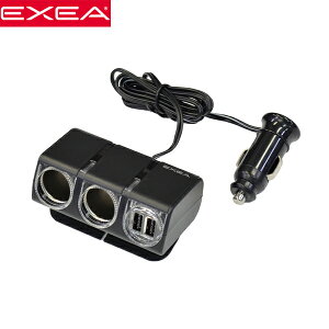 EXEA Y 12Vԗp \tx[X 2A\Pbg&USB2|[g USBcC\Pbg EM-167