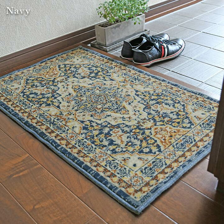 玄関マット メディア ネイビー 70×120 cm 洗える 滑り止め 日本製 抗菌 防臭 モケット織 マット 玄関マット ラニカイ 70×120 cm 洗える ハワイアン モンステラ 滑り止め 国産 スミノエ製 オリジナル マット 送料無料 - 通販 |  家具とインテリアの通販【RoomClipショッピング】