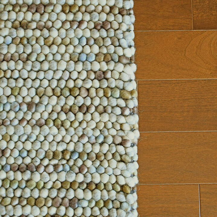 楽天市場】ラグ マシュー 190×190 cm ウール 毛 100％ 防炎 プレーベル 