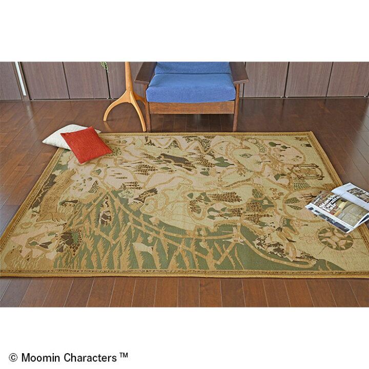 楽天市場】ラグ 谷の景色 156×200 cm 北欧 MOOMIN ムーミン ゴブラン 
