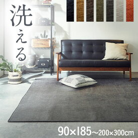 ラグ 洗える 撥水 カーペット 1畳 1.5畳 2畳 3畳 4畳 ラグマット おしゃれ 「 アイリス 」 90×185〜200×300cm シェニール ラグ ホットカーペット カバー 滑り止め付 無地 コンパクト オールシーズン 新生活 夏用 冬用