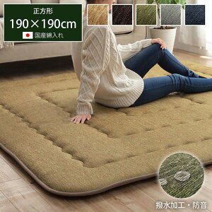 O   h 40mm~zc ӂ~  ~zc ~zc ` u fm v 190×190cm Y VFj[ ɌO O}bg ͂ H ~ zbgJ[ybg Jo[ 2