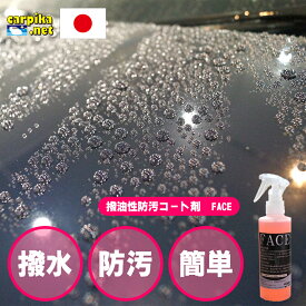 【撥油性防汚コート剤FACEスポンジセット】 FACE200ml 防汚コート コーティング 強力 撥水 カーコーティング 手洗い 油汚れ 水垢 水あか 洗車セット プロ仕様 洗車 メンテナンス カーワックス 日本製 洗車用品 カー用品 便利 おすすめ カーケア