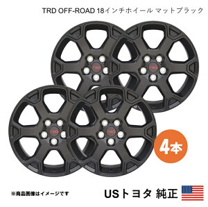 US�g���^���� TRD OFF-ROAD �}�b�g�u���b�N �n���A�[ �z�C�[�� 1�䕪4�{�Z�b�g�y18×7.0J 5-114.3 INSET+35�z�k�Ďd�l �A���� USDM California Custom o195-o196