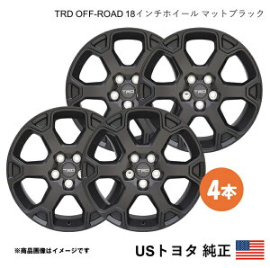 US�g���^���� TRD OFF-ROAD �}�b�g�u���b�N �n���A�[ �z�C�[�� 1�䕪4�{�Z�b�g�y18×7.0J 5-114.3 INSET+35�z�k�Ďd�l �A���� USDM California Custom o195-o197