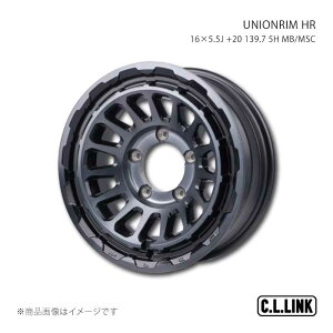 C.L.LINK �V�[�G�������N UNIONRIM HR 16×5.5J +20 139.7 5H MB/MSC UHR165513975mbmsc