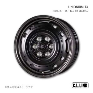 C.L.LINK �V�[�G�������N UNIONRIM TX 18×7.5J +55 139.7 6H MB/MSC UTX18755513976mbsp