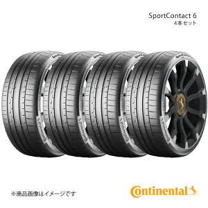 Continental �R���`�l���^�� SportContact 6 �^�C�� 4�{�Z�b�g 235/45R19 (99Y) XL SUV �i��:0311873×4
